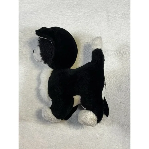 Disney Figaro Cat Plush Pinocchio Movie Stuffed Animal Black White Vintage - Picture 5 of 6